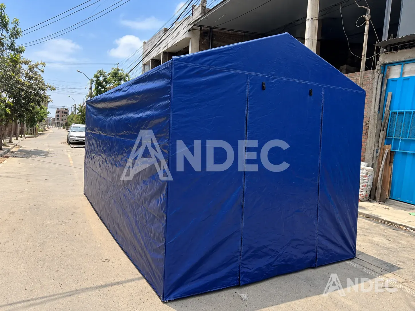 Obra: Fabricación de 25 carpas en tarflex para campamento